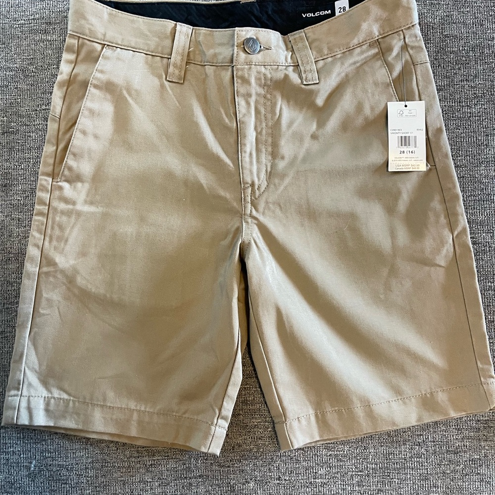 Volcom Boys Tan Shorts (28/16)